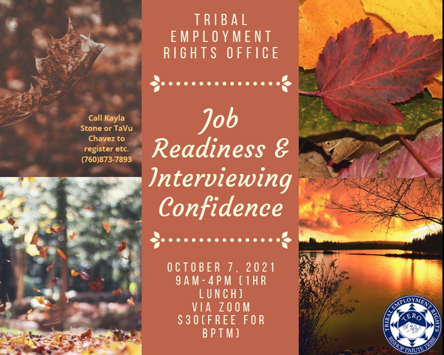 Job Readiness & Interviewing Confidence – October 7, 2021