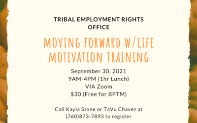 Moving Forward With Life Motivation Training – September 30, 2021