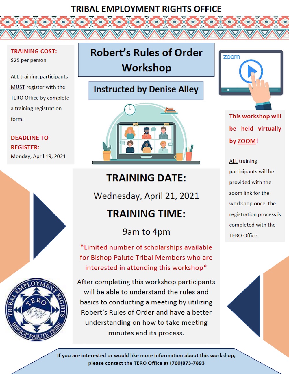 Robert’s Rules of Order Workshop – April 21, 2021
